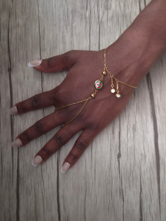 Bracelet bague, chaîne de main Lanmen Algérie
